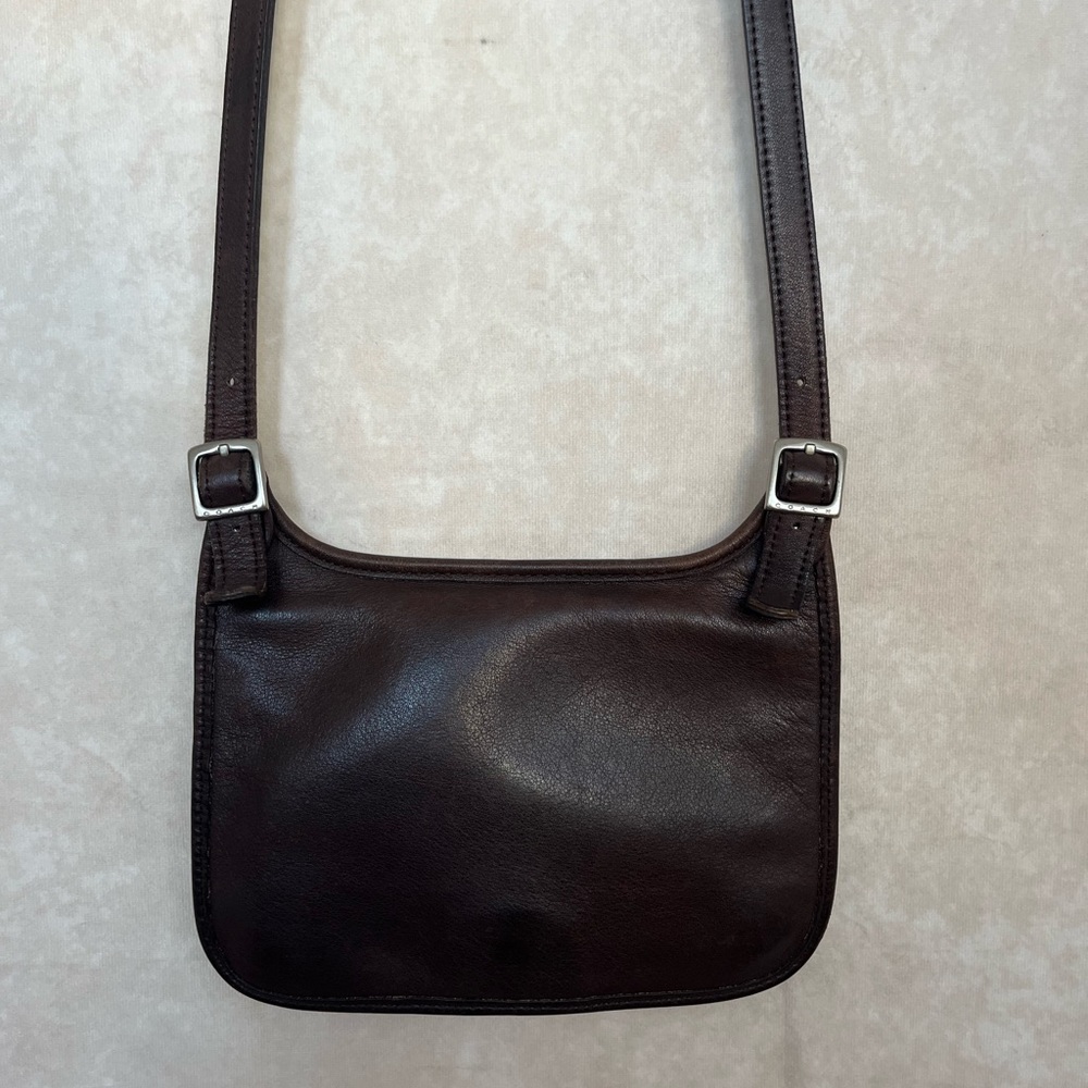 Vintage Coach Leather Saddle Pouch